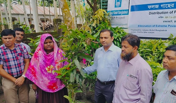 রাজারহাটে ফলজ বৃক্ষের চারাগাছ বিতরণ