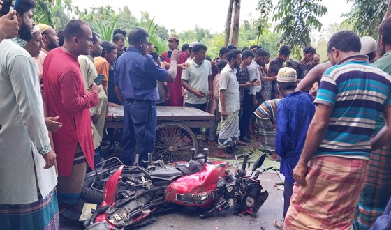 লালমনিরহাটে ড্যাম ট্রাকের ধাক্কায় এক মোটরসাইকেল আরোহী নিহত