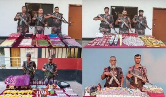 বেনাপোলে পাঁচ দিনে এক কোটি ৩০ লাখ টাকার চোরাই পণ্য জব্দ