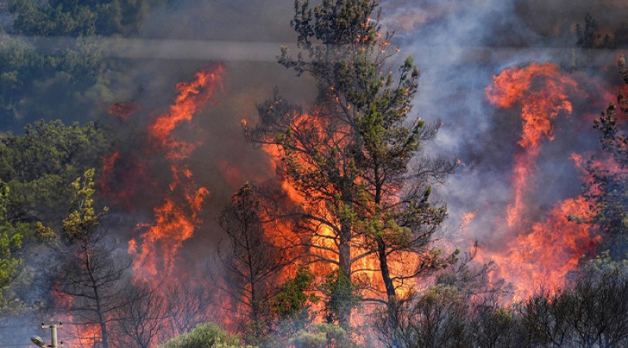 দ্বিতীয় দিনের ভয়াবহ দাবানলে পুড়ছে তুরস্কের ইজমির