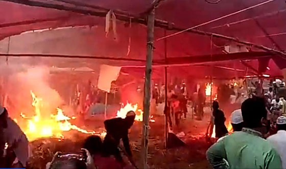 ঘোড়াঘাটে রহিম শাহ ভান্ডারীর মাজারে ভাংচুর,অগ্নিসংযোগ