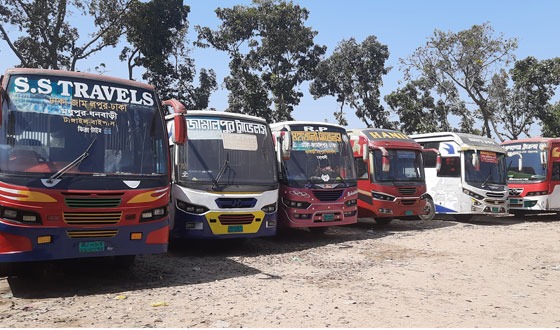 জামালপুরে ৩০ ঘন্টা পর বাস ধর্মঘট অবশেষ প্রত্যাহার