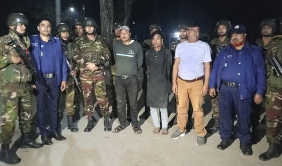 জামালপুরে বিএনপির শীর্ষ ৩ চাঁদাবাজ গ্রেপ্তার