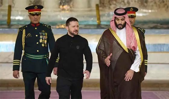 সৌদি যুবরাজ মোহাম্মদ বিন সালমানের সঙ্গে জেলেনস্কির বৈঠক