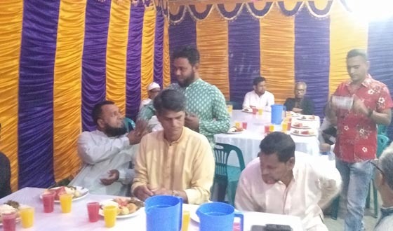 বাজিতপুরে গণমাধ্যম কর্মীদের সাথে থানার ভারপ্রাপ্ত কর্মকর্তার ইফতার