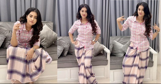 লুঙ্গি পরে নতুন লুকে হাজির বুবলী