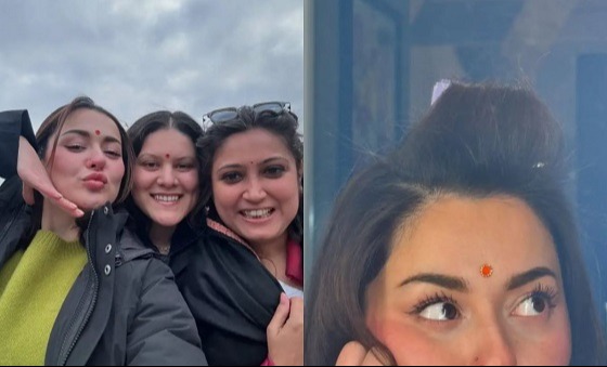 হোলি উদযাপন করে তোপের মুখে হানিয়া আমির