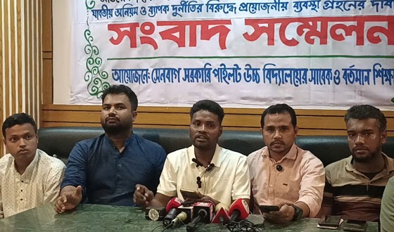 সেনবাগে মিথ্যা অভিযোগ প্রত্যাহারের দাবীতে সংবাদ সম্মেলন