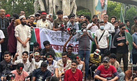 আ.লীগ নিষিদ্ধের দাবিতে ৪৮ ঘণ্টার আল্টিমেটাম জুলাইয়ে আহতদের