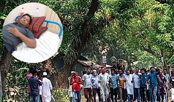 রায়গঞ্জে বিএনপি নেতাকে হত্যার চেষ্টার প্রতিবাদে বিক্ষোভ সমাবেশ