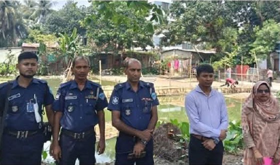 চাঁদপুরে পুকুর ভরাটের দায়ে ১০ হাজার টাকা জরিমানা
