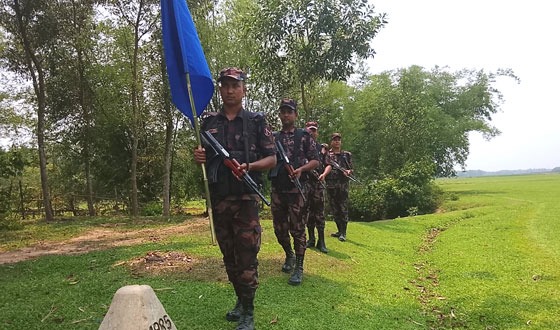 মাধবপুরে সীমান্তে সর্তকতা জারি করেছে বিজিবি
