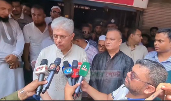 অগ্নিকান্ডে ক্ষতিগ্রস্তদের প্রয়োজনীয় সাহায্যে সহযোগিতা করা হবে