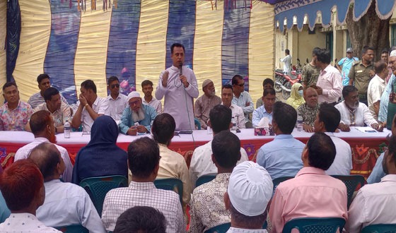 মান্দা শাখার নিজস্ব ভবন নির্মাণ কাজের উদ্বোধন