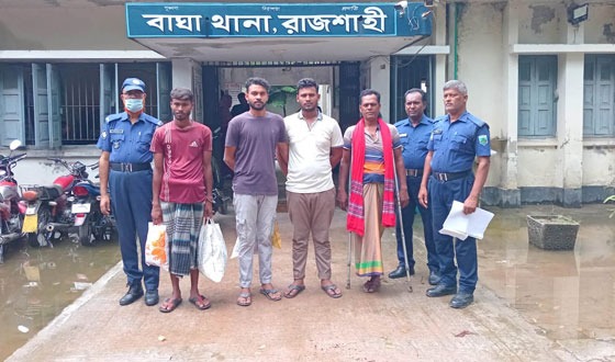 বাঘায় ইয়াবা ও গাঁজাসহ গ্রেফতার ৪