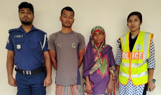 কালীগঞ্জে কৃষক হত্যার ঘটনায়মা ও ছেলে আটক