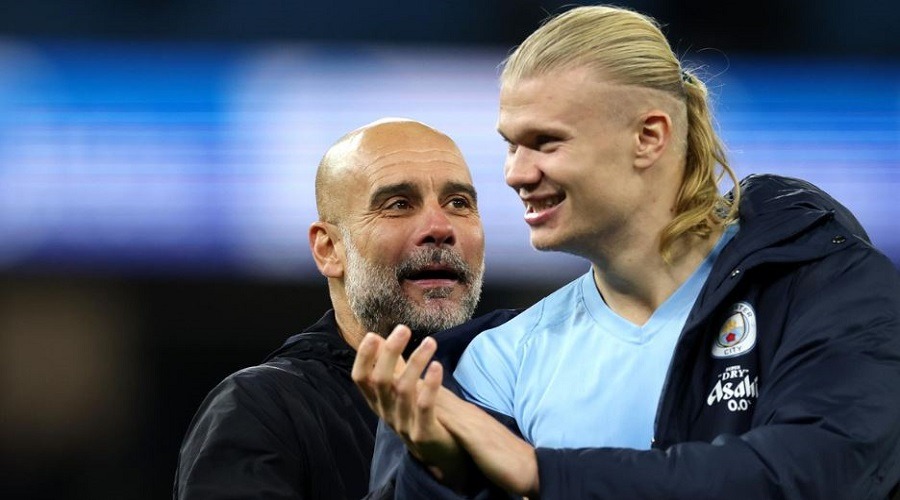 এখন হালান্ড মেসি-রোনালদোর লেভেলে : গার্দিওলা