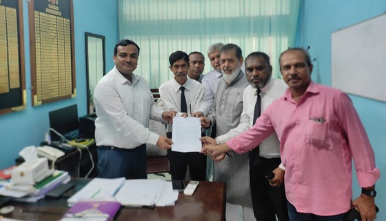 মন্সীগঞ্জের মুক্তারপুর পর্যন্ত মেট্রেরেল লাইন সম্প্রসারণের দাবীতে স্মারক লিপি পেশ