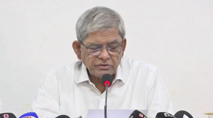 বিএনপিকে অবজ্ঞা করলে ফল ভালো হবে না: মির্জা ফখরুল