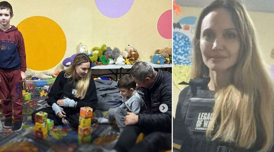 যুদ্ধ বিদ্ধস্ত ইউক্রেনে গেলেন অ্যাঞ্জেলিনা জোলি