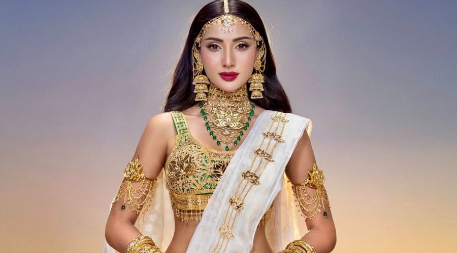 দেশের ঐতিহ্য তুলে ধরার জন্য জামদানি বেছে নিলেন মিথিলা