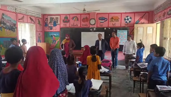 সাতক্ষীরার দেবহাটা ঈদগাহ সরকারি প্রাথমিক বিদ্যালয়ে শিক্ষার পরিবেশে জোর