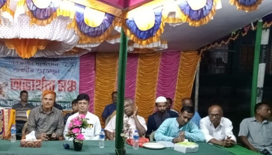 আশাশুনির পূজা মন্ডপ পরিদর্শনে ডাঃ বিল্লাল হোসেন