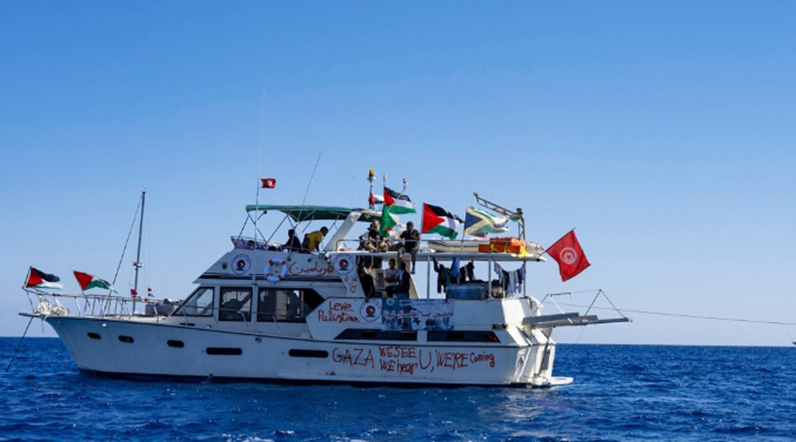ইসরায়েলি বাধা উপেক্ষা করে গাজায় যাচ্ছে ফ্লোটিলার ৩০ নৌযান