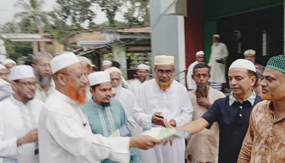 আশাশুনিতে জামায়াতের লিফলেট বিতরণ