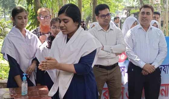 মধুখালীতে বিশ্ব হাত ধোয়া দিবস উদযাপন