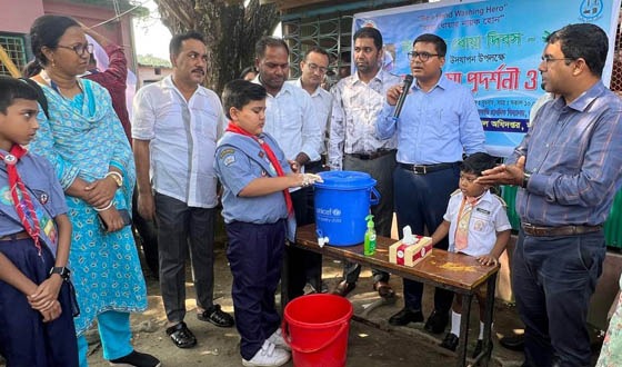দাকোপে বিশ্ব হাত ধোয়া দিবস পালিত