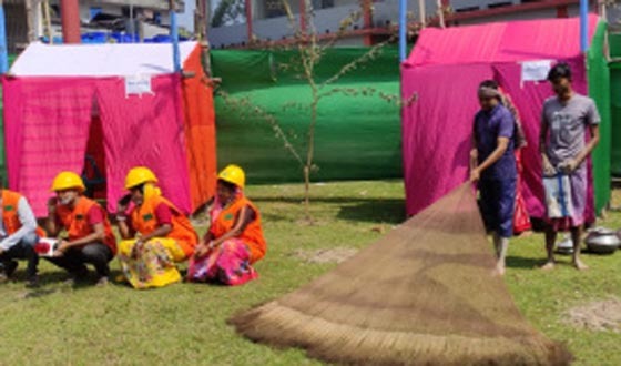 আশাশুনিতে দুর্যোগ প্রস্তুতি অনুশীলনে মহড়া
