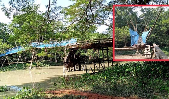 পটুয়াখালীর মির্জাগঞ্জে ৫ বছর ধরে ভেঙ্গে পড়ে আছে ব্রীজ, ভোগান্তিতে দুই উপজেলা