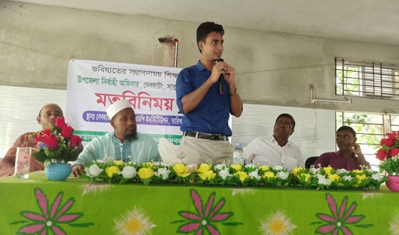 দেবহাটায় শিক্ষার্থীদের সাথে ইউএনওর মতবিনিময়