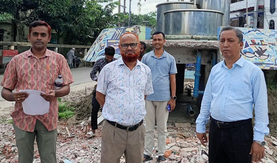 সংস্কারে আরো দৃষ্টিনন্দন করা হচ্ছে "চাঁদপুর ইলিশ চত্বর"