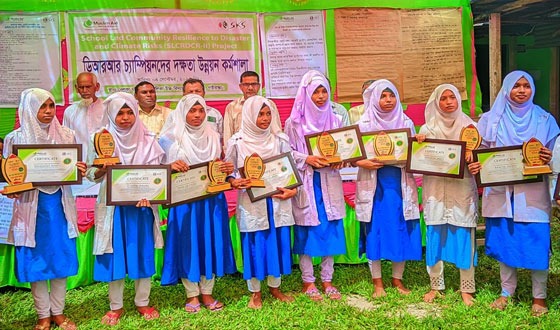 দুর্যোগ মোকাবেলায় ডিআআর চ্যাম্পিয়নদের দক্ষতা উন্নয়ন বিষয়ক কর্মশালা