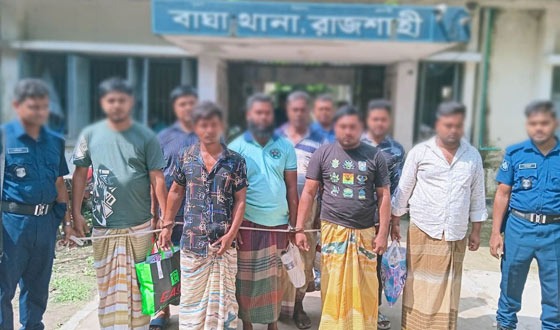 বাঘায় হ্যাকারসহ গ্রেফতার ৮