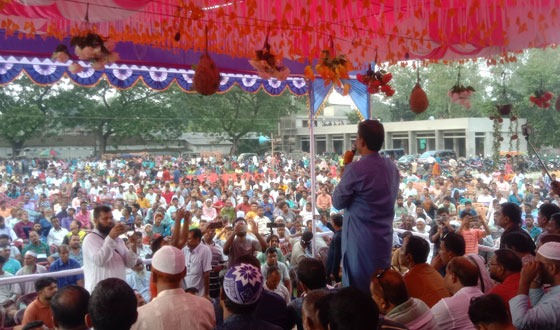 ক্ষেতলালে বিএনপির ৩১ দফা বাস্তবায়নে সাবেক এমপি গোলাম মোস্তফার জনসভা