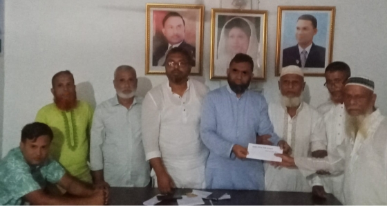 কালীগঞ্জে কাউছার আহম্মেদ কাজল ফাউন্ডেশনের আর্থিক সহায়তা প্রদান