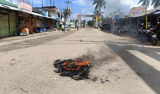 শরণখোলায় সর্বাত্মক হরতাল ও অবরোধ পালিত
