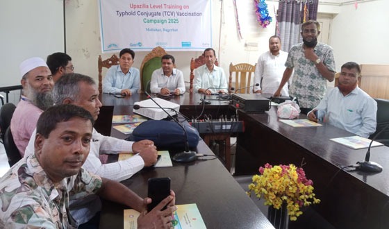 মোল্লাহাটে টাইফয়েড টিকাদান অভিযানের প্রশিক্ষণ কর্মশালা