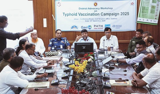 সাতক্ষীরায় ১২ অক্টোবর থেকে টাইফয়েড টিকাদান ক্যাম্পেইন