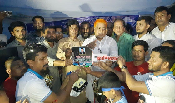 নাসিরনগরে এম এ হান্নান ফুটবল টুর্নামেন্টের ফাইনাল