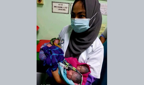 সেনবাগে ৬সন্তানের জন্ম দিলেন এক প্রসুতি মা