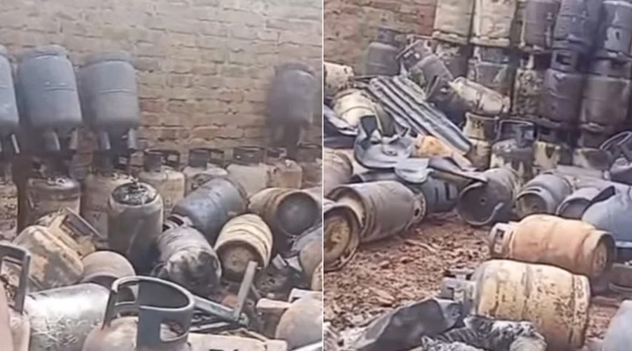 সিলিন্ডারের দোকানে সিগারেট ধরানোর মূহুর্তেই বিস্ফোরণ, দগ্ধ ১০