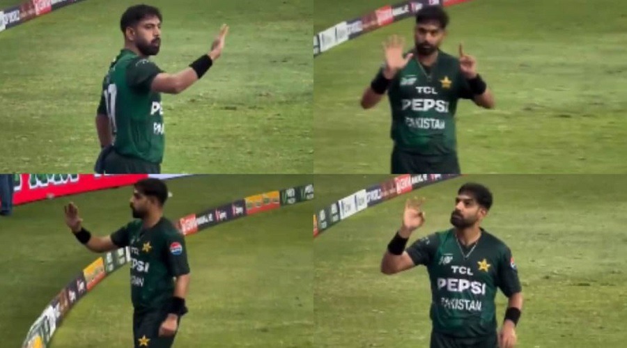 মাঠে হারিস রউফের ইঙ্গিত দেখে রেগে আগুন ভারতীয়রা