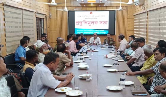 দূর্গাপুজা সুষ্ঠু, সুন্দর ও শান্তিপূর্ণভাবে উদযাপনে পার্বতীপুরে প্রস্তুতিমূলক সভা