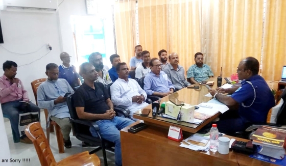 কালীগঞ্জে সাংবাদিকদের সাথে ওসি’র মতবিনিময়