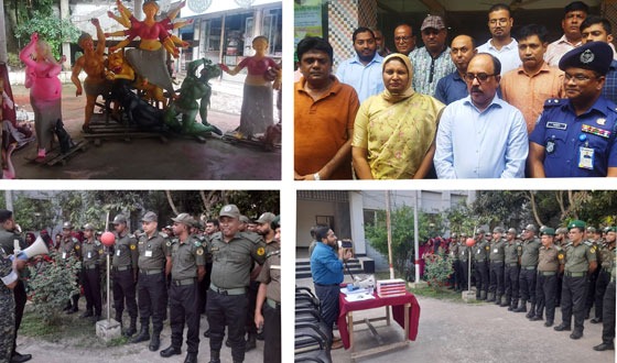 কিশোরগঞ্জে ৩৮৫ টি মণ্ডপে দুর্গা পূজার সাড়ম্বর প্রস্তুতি