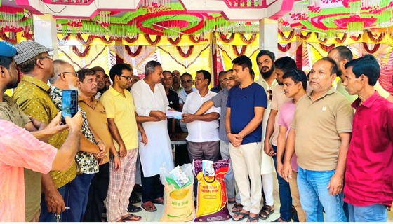 কমলগঞ্জে দুর্গোৎসব উপলক্ষে তারেক রহমানের উপহার